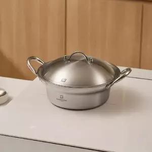 [바겐슈타이거] 인덕션 올스텐 양수냄비 20cm 찌개냄비 돔형뚜껑 베로팟