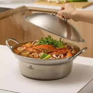 [바겐슈타이거] 인덕션 올스텐 양수냄비 24cm 찌개냄비 돔형뚜껑 베로팟