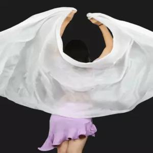 밸리 댄스 실크 댄스복 무대 핸드 스카프 베일 숄 소품 공연