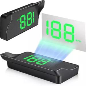 자동차용 헤드업 디스플레이 HD 대형 폰트가 장착된 USB 플러그 디지털 GPS HUD 속도계 유니버설 마일