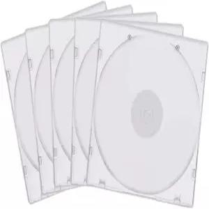 럭키 모네 10팩 5.2mm CD 케이스 슬림 싱글 슈퍼 클리어 PP 폴리 플라스틱 DVD R CDR 외부 슬리브가 있는