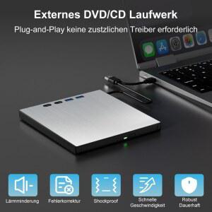CD롬 플레이어 7IN1 USB 외장 DVD RW CD 리더 드라이브 디스크 노트북 데스크탑 노트북용 버너