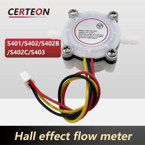워터 플로우 센서 YFS401 G14 G38 0.5-30Lmin DC3.5-24V 온수기 커피머신 정수기용 소형 설치 간편