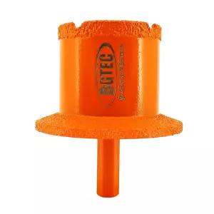 도자기 대리석 세라믹 타일 화강암 돌을 위한 BGTEC 다이아몬드 코어 드릴 비트 직경 45x65mm 삼각형 섕크