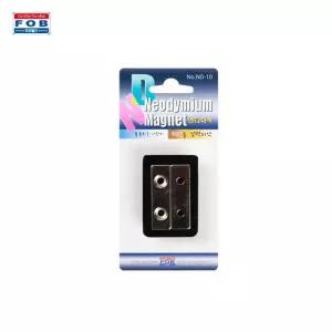 초강력 네오디움 자석 40mmX12mm 광고용 2개 놀이용 교재용 교육용 자석부착