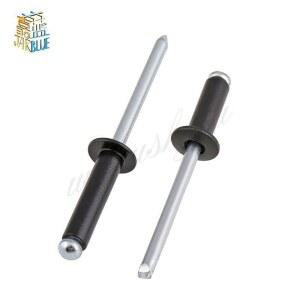 호환 M2 4 x 6/100 8/10mm 블랙 알루미늄 블라인드 라운드 리벳 네일 장식 팝 리벳, 2 4