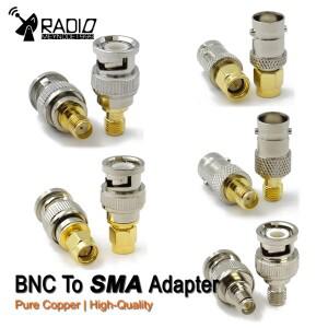 BNC Male Female-SMA 커넥터 Q9 BNC-SMA RF 동축 어댑터 RP-SMA SDR CCTV 카메라 스캐너 용 직선 대류기