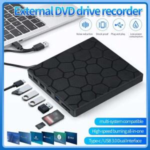 CD롬 플레이어 USB3 외장 RW CD 버너 드라이브 데스크탑용 PC 리더 노트북 IN DVD