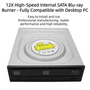 CD롬 플레이어 LJIAL 내장 버너 드라이브 12X BD 아카이빙용 라이터 PC 781011 16X 게임 CD 48X SATA BDRE 윈도우 DVD