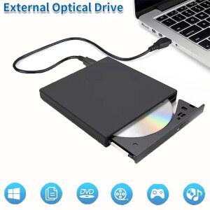 CD롬 플레이어 USB 외장형 DVD CD 디스크 버너 버너용 PC 드라이브 윈도우 7810XP 콤보 리더 컴퓨터 노트북