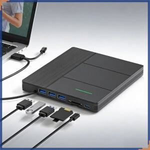 CD롬 플레이어 외장 CDDVD 노트북용 DVD 드라이브 USB3 CD 휴대용 PC와 MAC 데스크탑 버너 초슬림 호환