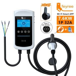 페이리 7.6KW  자동차 전기차 충전소 상업용 타입2 AC 충전기 BYD 씰용 프리미엄