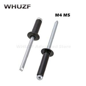 호환 100PCS M4/5 6/8/10 --- 30mm 4/5mm 블랙 알루미늄 블라인드 라운드 리벳 네일 장식 팝 리벳