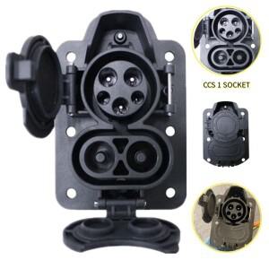 전기 자동차 액세서리용 COMBO 1 CCS 타입 소켓 SAE J1772 EV 커넥터 200A EVSE