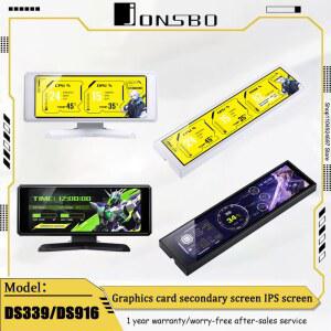 그래픽카드써멀패드 JONSBO DS339DS916 컴퓨터 카드 보조 화면 GPU RAM 사진 비디오 CPU 검정화이트 디스플레이 IPS 데이터