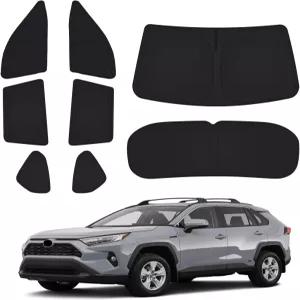 토요타 RAV4 2019-2025 액세서리용 캔버스 창문 그늘막 앞유리 선 뒷면 덮개 개인정보 보호 캠핑용 차량 쿨