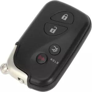 X AUTOHAUX 키리스 엔트리 원격 키포브 교체 케이스 2006-2013년 Lexus RX350 2010-2015년 4개 버튼