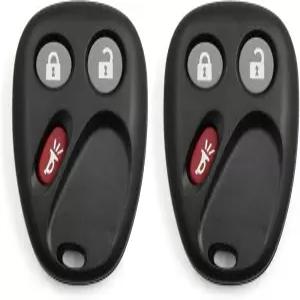 X AUTOHAUX 2pcs 3 버튼 키리스 엔트리 원격 키포브 키쉘 케이스 쉐보레용 캐딜락용 GMC용 허머 교체용