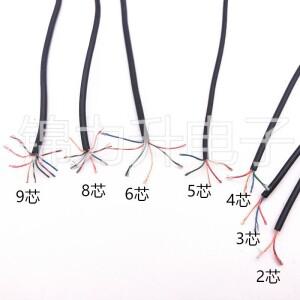 무선 블루투스 DIY 헤드폰 케이블 멀티 코어 스트랜드 에나멜 와이어 피복 절연 2-3-4-5-8코어 1M