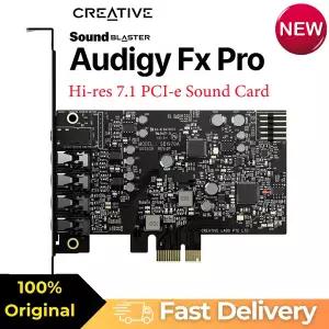2026 Creative Fx Pro Sound Blaster Audigy Hi-res 7.1 PCI-e 사운드 카드로 PC 경험을 업그레이드하고 몰