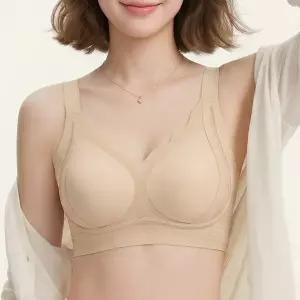 [제이앤제이컴퍼니]미미캐츠 숨쉬는 에어홀 처짐방지 서포트 시원한 심리스 노와이어 여성 브라 MC828