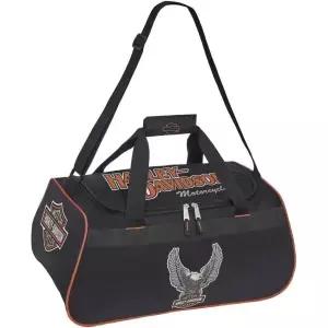 할리데이비슨 Winged Eagle BS 스포츠 더플백 조절 가능 스트랩 블랙