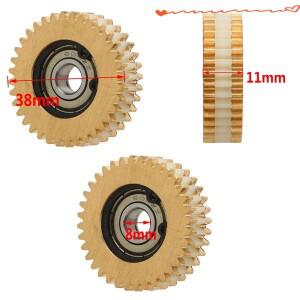36T 38mm 전기 자전거 구리 및 나일론 휠 허브 모터 플래니터리 베어링 포함 바팡