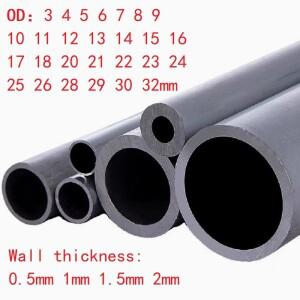 알루미늄 튜브 벽 두께 0.5mm 1mm 2mm 외경 3  원형 6061 합금 금속 파이프