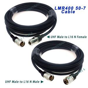 호환 LMR 400 케이블 50-7 RF 동축 피그테일 하이 퀄리티, 저손실 PL259 SO239 L16 N 타입에서 UHF 수 50 옴 RF 동축 케이블 점퍼 코드