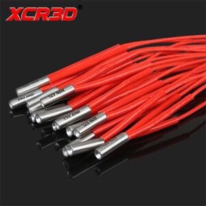 XCR3D 3D 프린터 부품 12 24V 4070W 난방 파이프 단일 종단 전기 히터 요소 6x20mm 가열 튜브 Hotend 2M 케