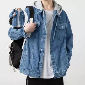 청자켓 탈부착 후드 포켓 긴팔 남성 데일리
