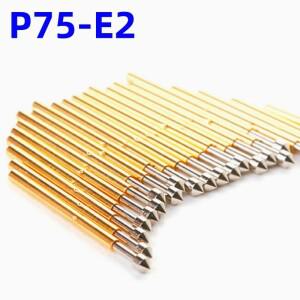 20100PCS P75-E2 스프링  프로브 포고 핀 직경 1.02mm 원뿔형 헤드 길이 17mm PCB 도구