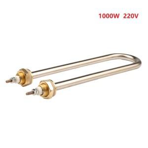 220V 1000W U 형 전기 히트 파이프 M16 구리 스레드 물 가열 튜브 자형 요소 카트리지 히터