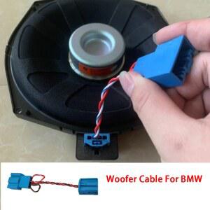 호환 1PCS 자동차 서브 우퍼 배선베이스 저 범위 올바른 커넥터 F10 F20 F30 F32 F02 F15 F25 F01 E60 E90 G20 G30 3 5 시리즈