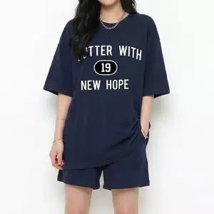 (스판) 606반팔19세트 상하반팔티세트 여성 여자 나염프린트 반바지세트 트레이닝복세트새로본