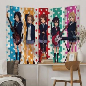 호환 새로운 K-ON! 걸이식 태피스트리 보헤미안 만다라 벽 아트, 홈 파티 장식, 게임 사진 배경