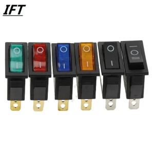 가정용 DIY용 미니 소형 보트 로커 토글 스위치 스냅 조명 LED 켜기끄기 SPST 3 핀 2 위치 AC 250V 15A 30x