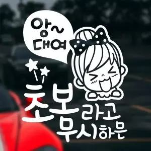 [RIZPICK]초보라고무시하믄 반사시트지 자동차스티커