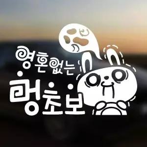 [RIZPICK]영혼없는멍초보 반사시트지 자동차스티커