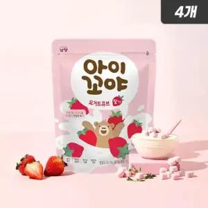 아이꼬야 요거트 큐브 딸기 17g, 4개