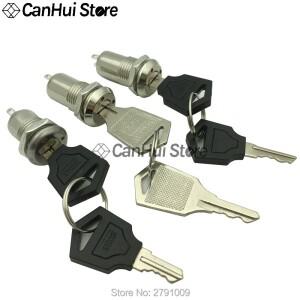 1Pcs 12mm 전자 키 스위치 ON OFF 잠금 휴대폰 보안 전원 12x2923mm S1203 135 2PIN 2