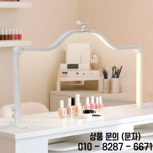 48W 반달형 네일 램프 접이식 테이블 매니큐어 뷰티 살롱용 회전 스위치 LED 조명 데스크용