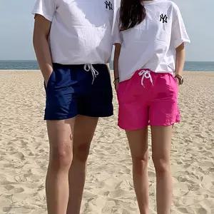 남녀공용 반바지 3부 레쉬가드 비비드 가벼운 속건 보드숏 비치바지 단체 10컬러