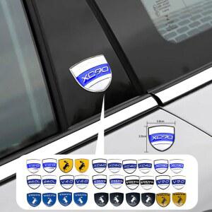 호환 자동차 측면 로고 스티커 장식 액세서리 볼보 R디자인 폴스타 AWD V50 S60 XC60 S40 XC40 XC90 V60 S80 S90 V90 V70 T6 T8