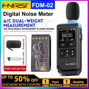 FNIRSI M-02 전문 디지털 소음 측정기 사운드 레벨 미터 휴대용 감지기 데시벨