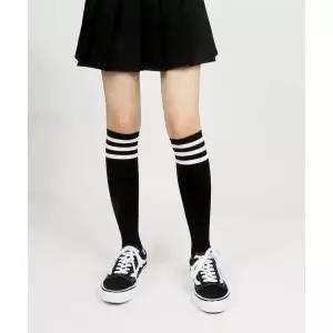 SOCKSA [2PACK] 베이직 200N 순면 세줄 니삭스