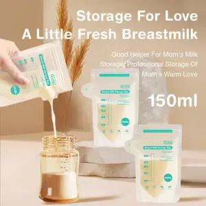MAMIJOY 10/30Pcs 150/250ML 저장 가방 일회용 용량 냉동 우유 BPA 무료 MSB05