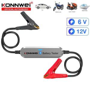 2025 최신 향상된 버전 KONNWEI BK100 블루투스 5.0 자동차 바이크 오토바이 배터리 테스터 6V 12V 분석기