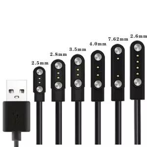2핀 스마트워치 도크 충전기 어댑터 USB 충전 케이블 성인/아동용 전원 와이어 액세서리