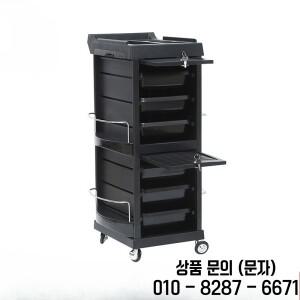 헤어 도구 카트 파마 및 염색용 미용실 검정색 다층 캐비닛